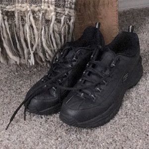 Womens Skechers for Work Slip Resistant Sneakers Size 9.5 Extra Wide